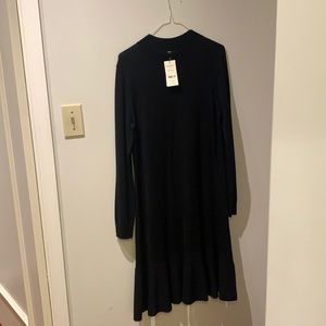 LK Bennett Black DR Flossy Dress Merino Wool NWT Size M